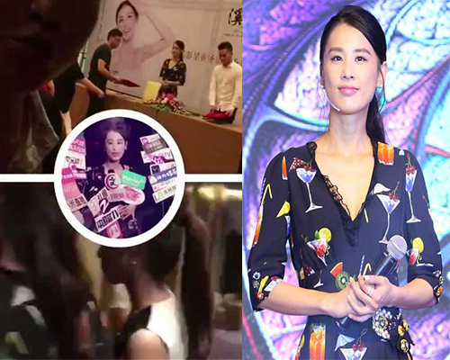 高娱传媒明星经纪人携黄圣依为发布会助阵